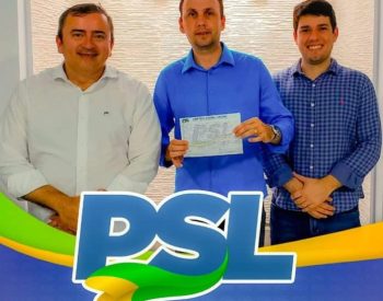 Daniel Américo destacou que começava a contar no PSL uma nova história política partidária. — Foto: Reprodução/Facebook