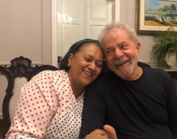 Segunda a governadora, com o retorno do ex-presidente, 'o PT [está] forte, unido e mais motivado ainda com a presença do nosso grande líder Lula' — Foto: Redes sociais
