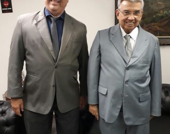 Prefeito Cássio Cavalcante e o Senador Garibaldi Alves Filho.
