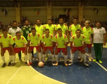 Equipe de futsal do Guarani do Bananeiro de Jardim do Seridó. ( Foto: Toscano Neto )