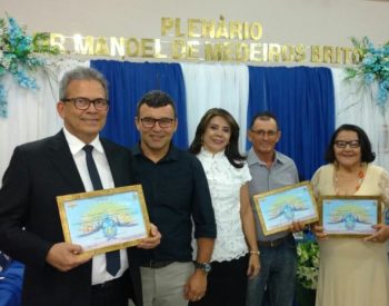 Hermano Morais recebe título de cidadania em Jardim do Seridó (Foto: Divulgação)