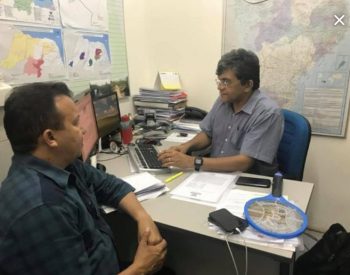 Em conversa com o técnico Carlos Nobre Odair ficou sabendo que o contrato já foi assinado (Foto: Divulgação)