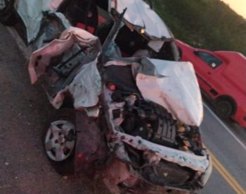 Veículo que conduzia  Antônio Braz dos Santos.