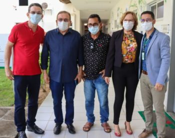 A solenidade contou com a presença do reitor do IFRN, José Arnóbio e do ex-secretário, Jaime Calado. — Foto: Divulgação