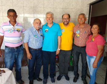 João Maia recebendo apoios em Jardim do Seridó. ( Foto: Assessoria )