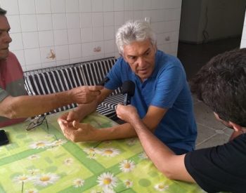 Pré-candidato a deputado federal, João Maia em entrevista coletiva na cidade de Caicó (Foto: Divulgação/Assessoria)