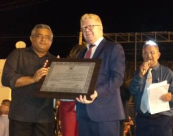 O parlamentar participou do último dia do 3° Tributo a Jaime Medeiros Filho e assistiu as apresentações — Foto: Divulgação