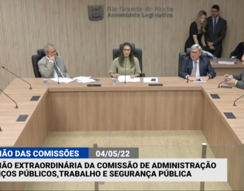 Reunião Extraordinária da Comissão de Administração, Serviços Público, Trabalho e Segurança Pública. 04.05.2022 Foto: João Gilberto.