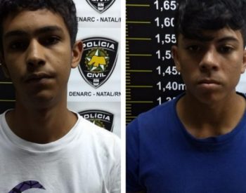Matheus Oliveira da Silva Almeida, 20 anos, e Pedro Gideion Morais dos Santos, 18 anos. ( Foto: Polícia Civil )