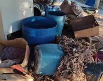 Propriedade do Sales após o arrastão pela manhã em Jardim do Seridó. Foto — ©Reprodução/Facebook.