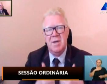 Pronunciamento foi realizado no horário das lideranças na sessão ordinária pelo sistema remoto — Foto: João Gilberto