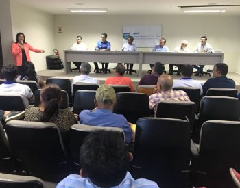 Nelter Queiroz (MDB) participou nesta segunda-feira (23) da Assembleia Geral realizada pela Federação dos Pescadores do RN (FEPERN), realizada no auditório da CBTU, em Natal. ( Foto; Assessoria ).
