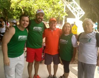 Pré-candidato Edílio Lobo prestigiou a VI Caminhada Solidária. ( Foto: Divulgação / Assessoria )