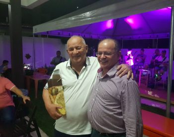 Aniversariante Zé Maria ao lado de Edilio Lobo. ( Foto: Assessoria )