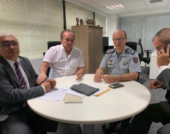 Nelter Queiroz solicitou o aumento do efetivo policial. Também fiz o mesmo pleito para os municípios de Currais Novos, Santana do Matos e Campo Grande. ( Foto: Assessoria )