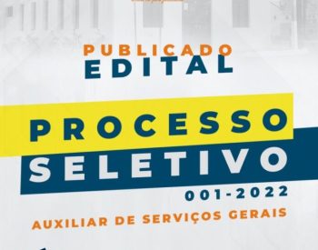 O Processo será realizado para selecionar 01 (um) cargo para Auxiliar de Serviços Gerais (ASG). — Foto: Divulgação