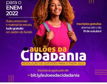 Podem participar qualquer estudante inscrito no ENEM. — Foto: Divulgação.