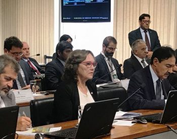 Zenaide Maia na audiência com o ministro. ( Foto: Assessoria )