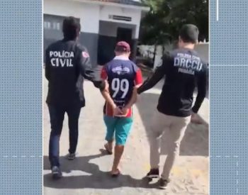 Homem é preso suspeito de abusar sexualmente de criança com autismo, em Campina Grande — Foto: TV Cabo Branco/Reprodução