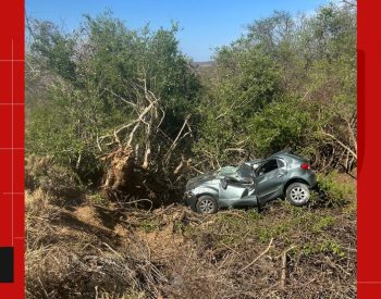 Professor de matemática morre e homem fica ferido em acidente entre carro e moto, no Sertão da Paraíba — Foto: Polícia Civil