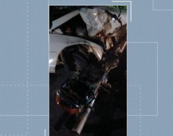 Homem morre após colisão com carro, em Patos — Foto: Reprodução / TV Cabo Branco