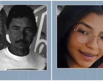 Hildebrando Martiniano Vieira, de 46 anos, e Ana Cristina Galdino Ferreira, de 16 — Foto: Reprodução/TV Paraíba