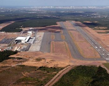 Vista aérea do Aeroporto Internacional Governador Aluízio Alves, em São Gonçalo do Amarante - Foto Canindé Soares.