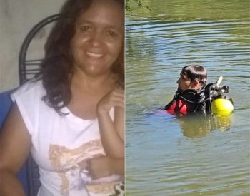 Mulher despareceu no Rio Mossoró — Foto: Cedida