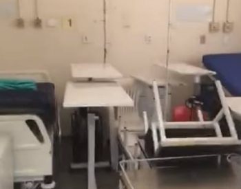 Promotor que acusou estado de negligência por falta de leitos grava ala fechada em hospital de Bauru — Foto: Arquivo pessoal