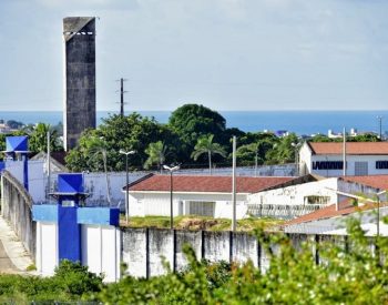 Penitenciária Estadual de Alcaçuz fica em Nísia Floresta, na Grande Natal, e é a maior unidade prisional do estado — Foto: Pedro Vitorino