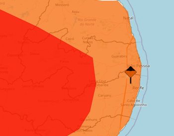 Inmet renova alertas de perigo de chuvas intensas para todas as cidades da Paraíba — Foto: Reprodução/Inmet