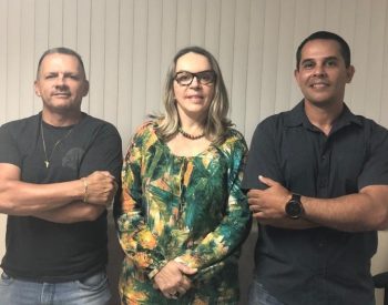 Mauro Albuquerque, Arméli Brennand e Maiquel Mendes — Foto: Divulgação