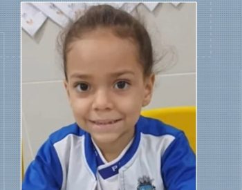 Ayla tinha seis anos e foi assassinada em Patos — Foto: TV Paraíba/Reprodução
