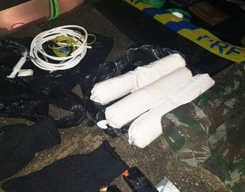 Bananas de dinamite foram encontradas dentro do carro — Foto: Redes Sociais