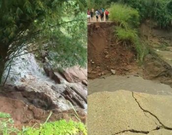 Barragem e barreiros rompem, causam destruição e deixam morador desalojado, no Agreste da PB — Foto: Reprodução/Defesa Civil de Lagoa Seca