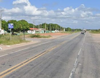 BR-304 em Assu, onde acaba o primeiro trecho de duplicação com licitação aberta pelo governo federal — Foto: Google maps/Reprodução