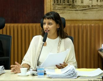 Brisa Bracchi (PT), na Câmara Municipal de Natal — Foto: Otávio Augusto/Câmara Municipa de Natal