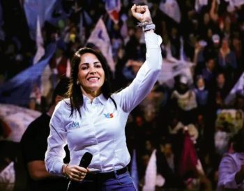 Esquerdista Luisa González. Foto — ©Getty Imagens.