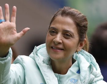 Presidenta do Palmeiras Leila Pereira. Foto — ©Getty / Imagens.