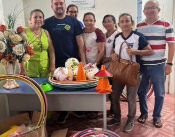 Secretário Fagner Azevedo junto com representantes das Escolas e Creches do município de Jardim do Seridó. Foto — ©Divulgação.
