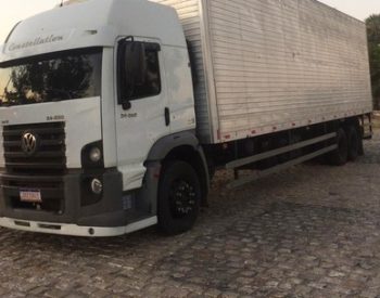 Caminhão apreendido tem placas do Pará — Foto: Polícia Civil do RN