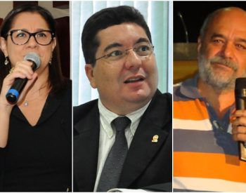 Candidatos ao cargo de novo procurador-geral do MP-RN: Iádia Maia, Eudo Leite e Ivanildo Oliveira