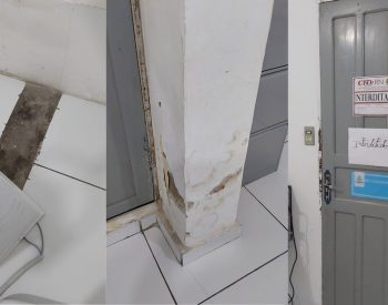 Fiscais encontram mofo e cadeiras rasgadas e interditam 13 consultórios odontológicos em Mossoró — Foto: Divulgação