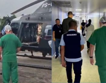 Coração captado em Mossoró chega a Natal para transplante — Foto: Reprodução