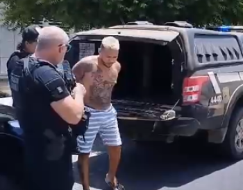 Preso em flagrante delito a pessoa de Lucas Rafael Mendonça Martins da Fonseca, o “Mantena“. Foto — ©Divulgação.