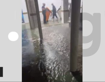 Chuvas fortes em Patos, na PB, causam alagamentos e atingem hospital — Foto: Reprodução/Redes sociais