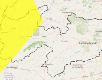 Inmet renova alerta amarelo de baixa umidade do ar para cidades da PB — Foto: Reprodução / Inmet