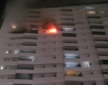 Incêndio atinge apartamento, em João Pessoa — Foto: Reprodução
