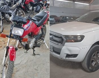 Motos e carros estão disponíveis no leilão do Detran-RN — Foto: Divulgação