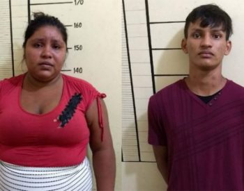 Acusados Joelma Keyla Santana da Silva, de 22 anos e Alex da Silva Carvalho, de 18 anos Foto divulgação da Polícia.